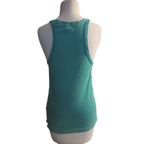 Teal Ribbed Button-Front Tank Top Old Navy Women’s L - Picture 5 of 5